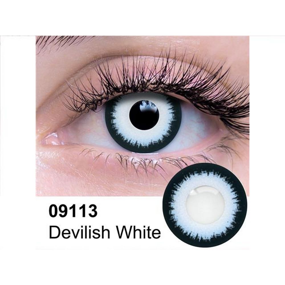 Devilish White Contact Lenses 09113