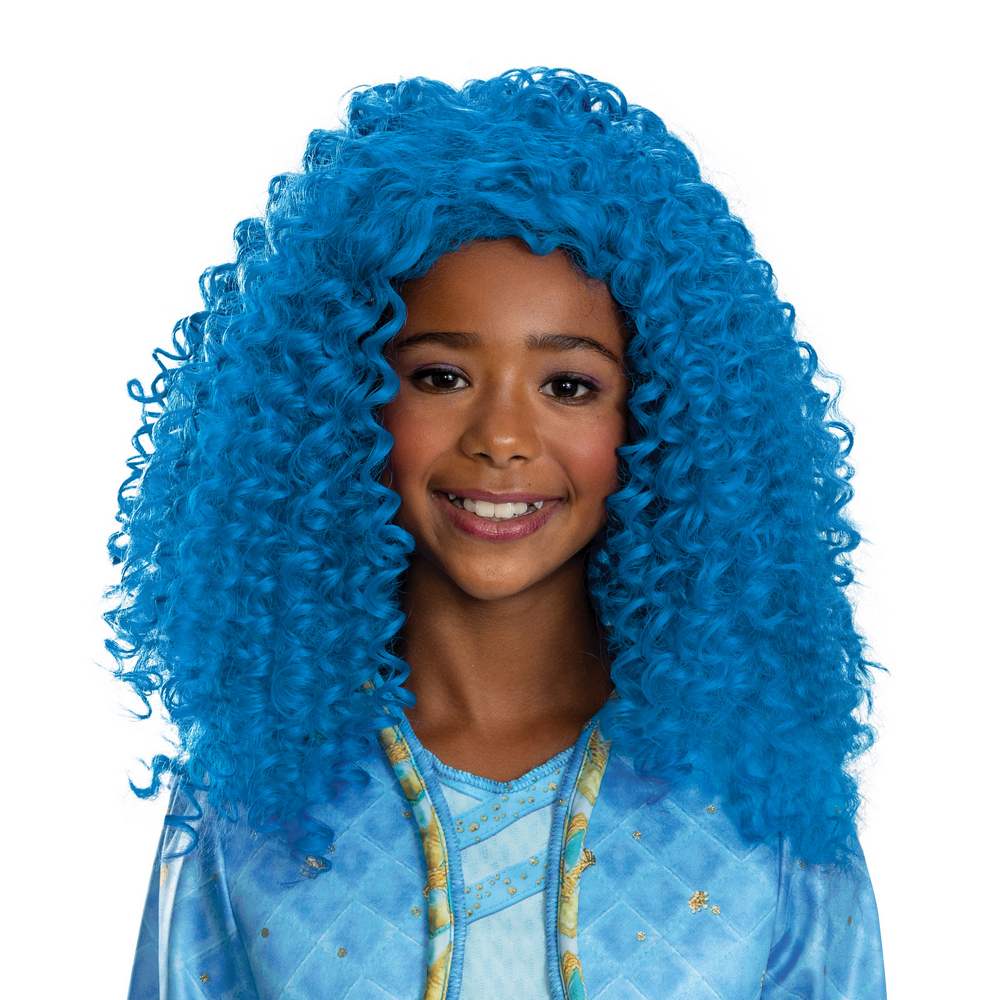 Chloe Perruque bleue pour enfant - Descendants de Disney
