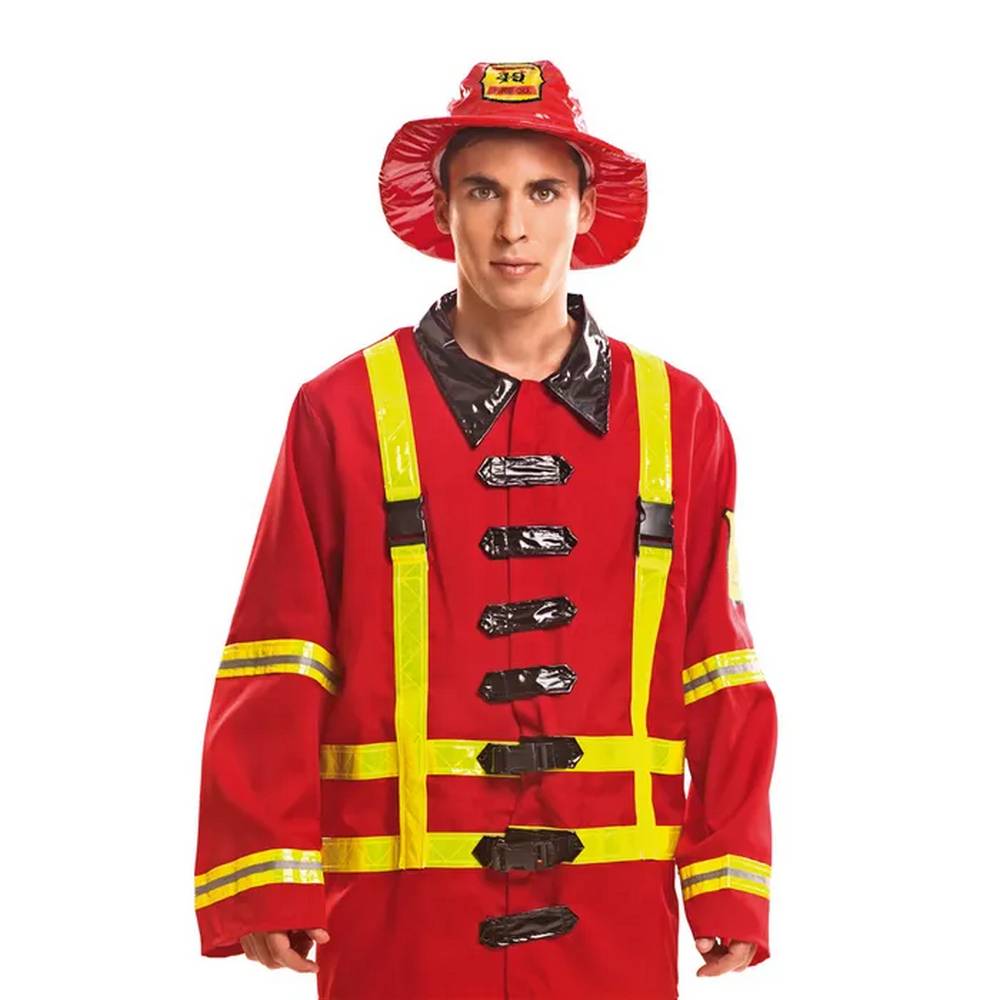 Red Fireman costume - adult