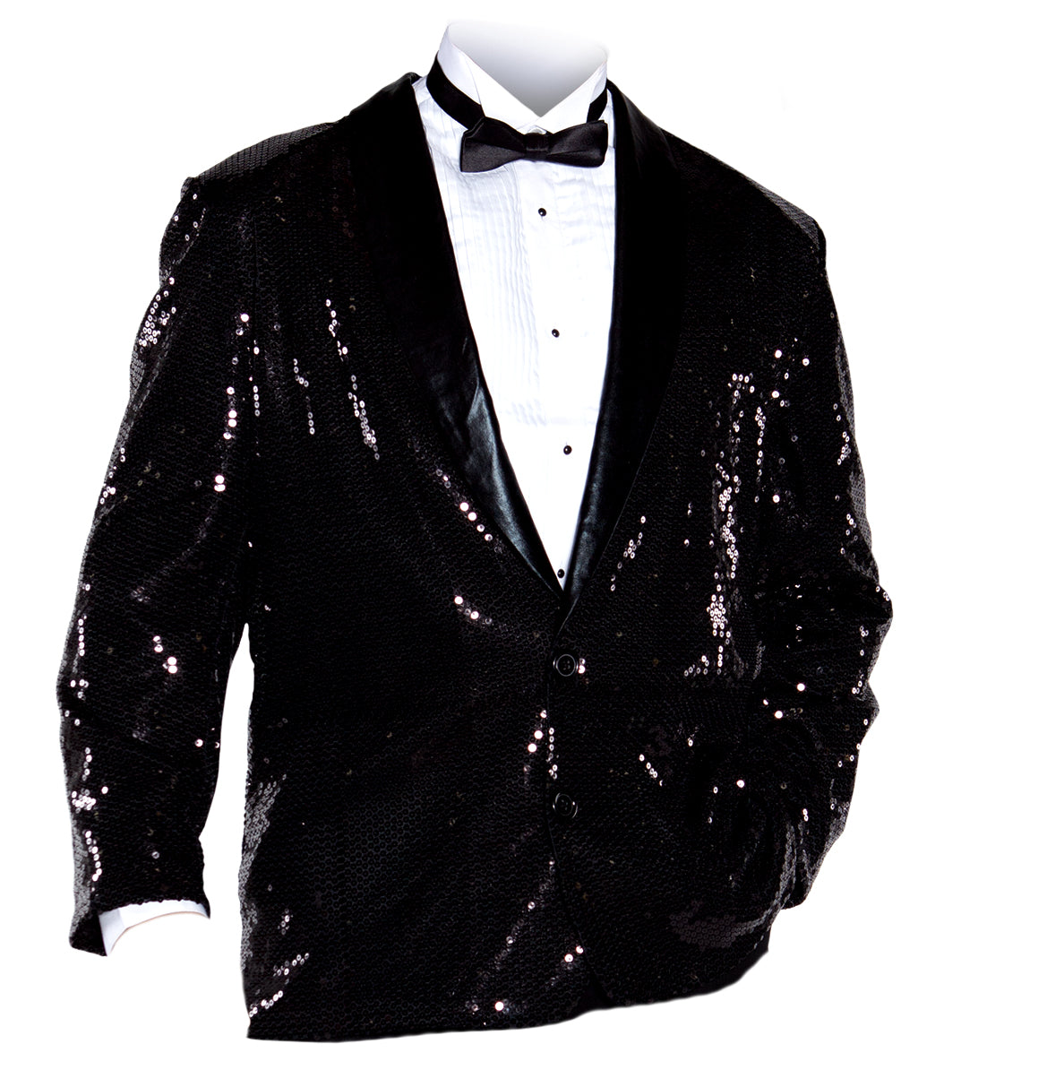 Veste à paillettes noires