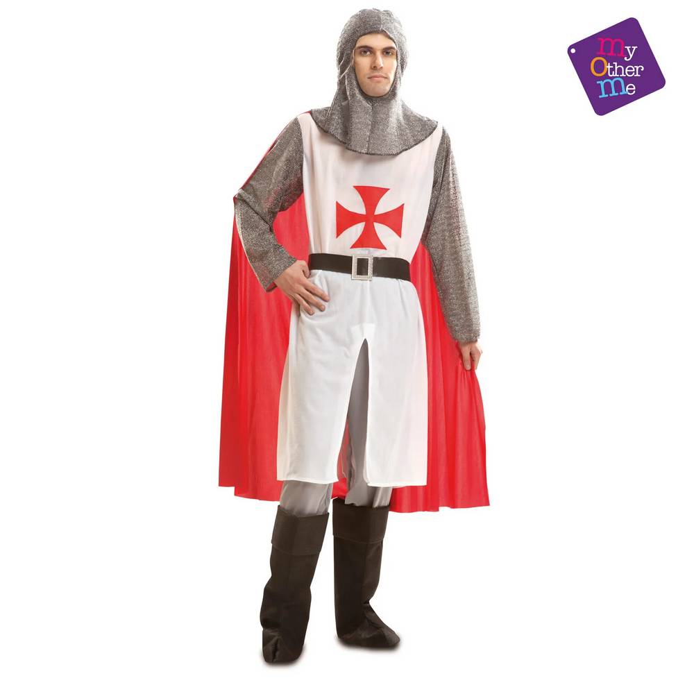 Medieval Knight Costume With Cape - Adult