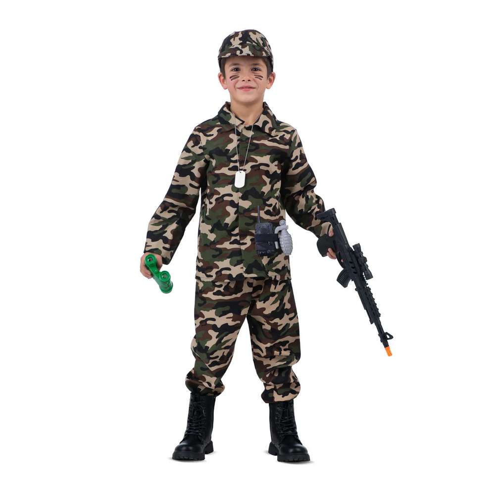 boy Child Soldier camouflage Costume