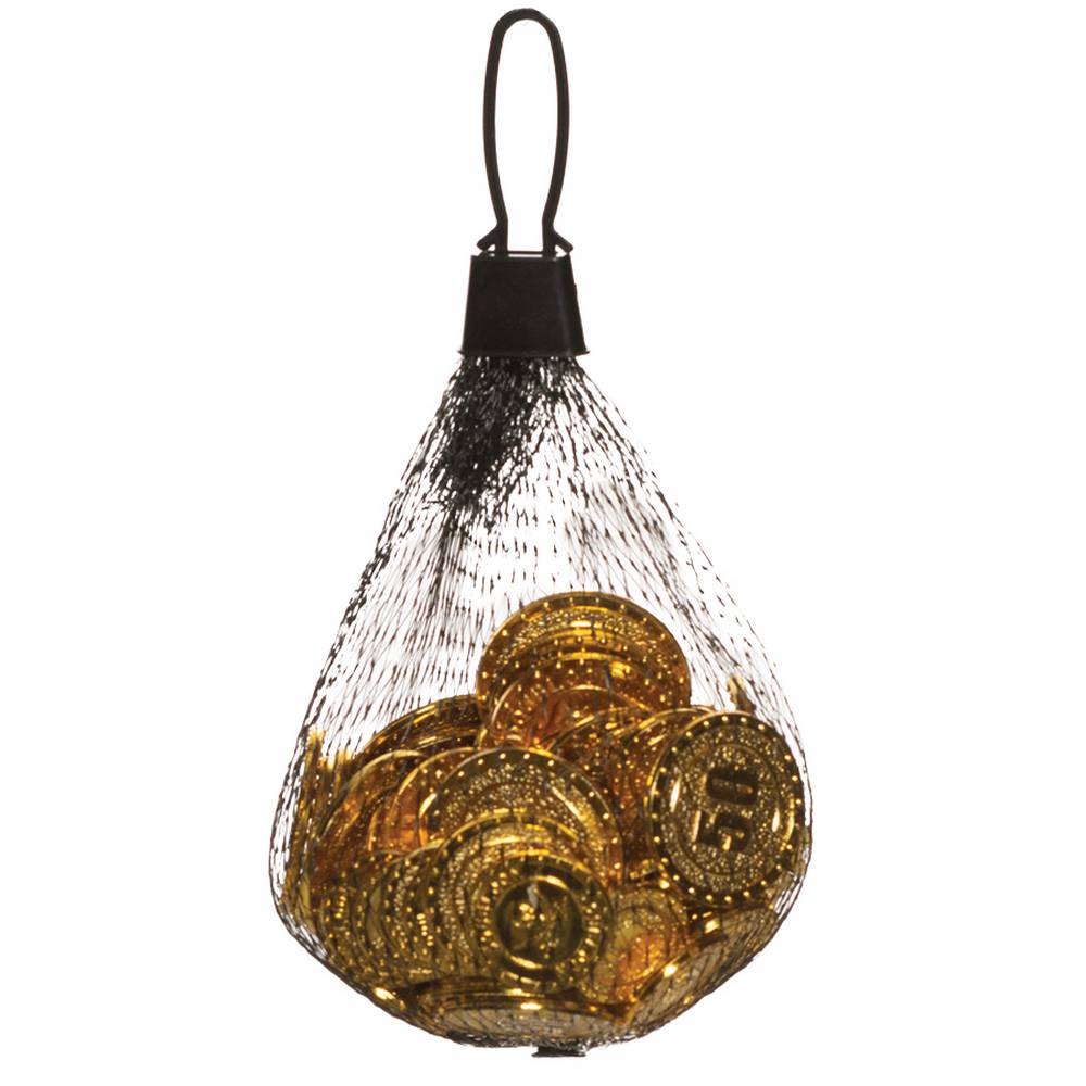 Gold Pirate Doubloons coins - plastic