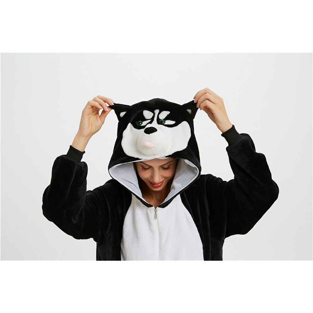Adult Onesie Husky Dog