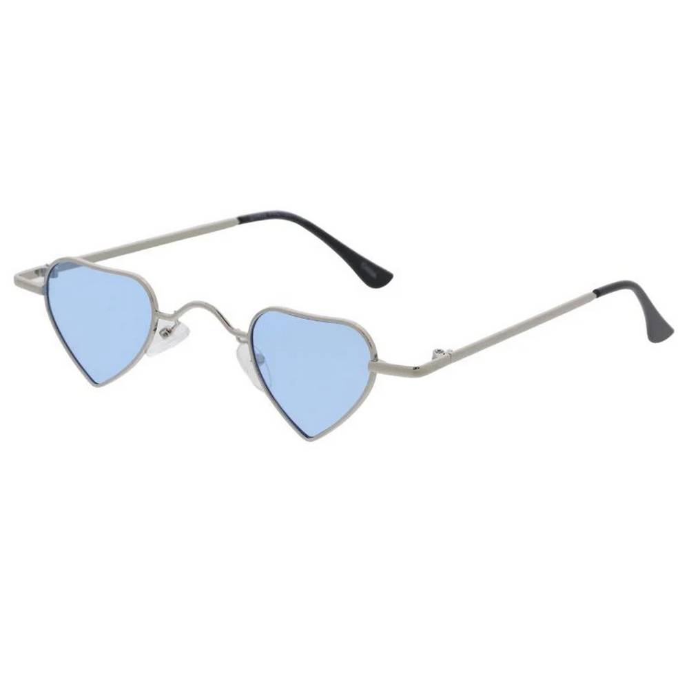 Women's Metal Small Heart Frame with Color Lens