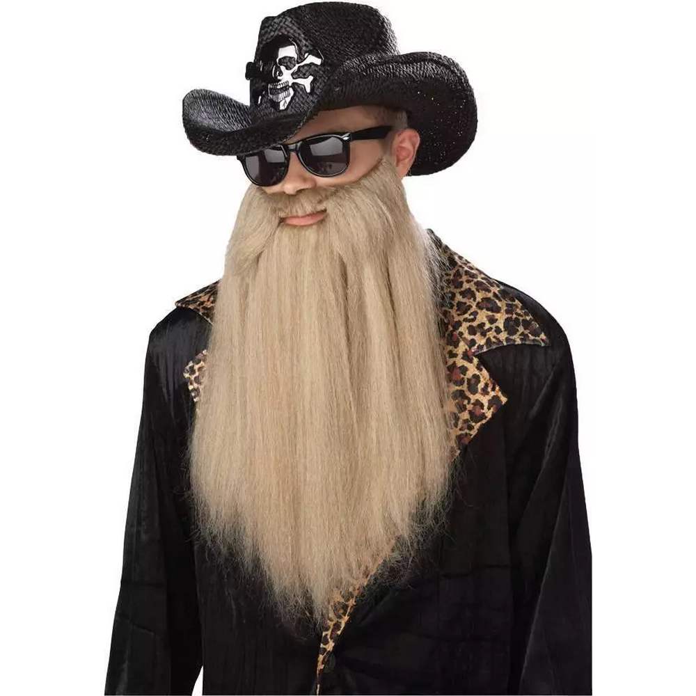 80's blues rocker beard with moustache