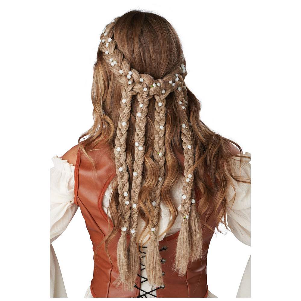 Halo braids, Hair Ornament, medieval