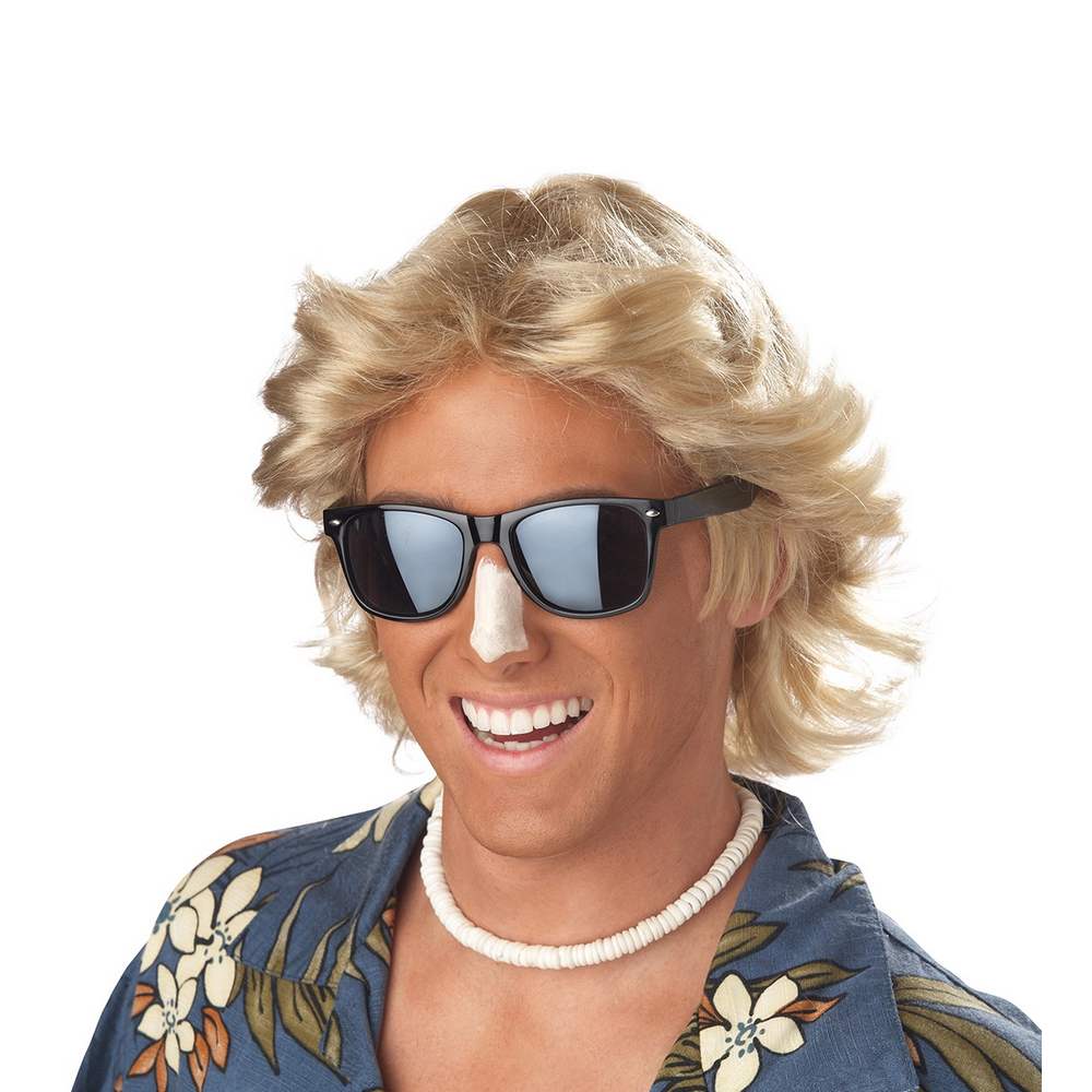 70's Feathered hair men's Wig - blonde