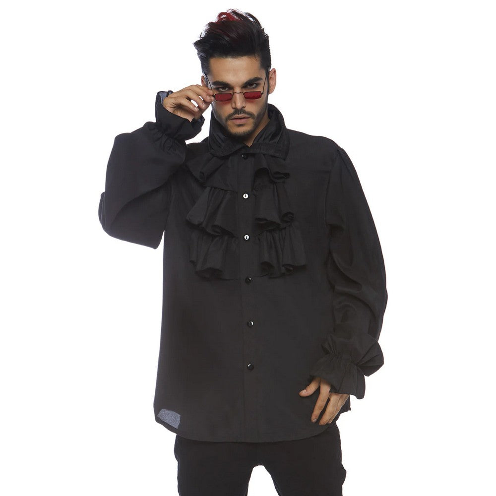 Ruffle front shirt