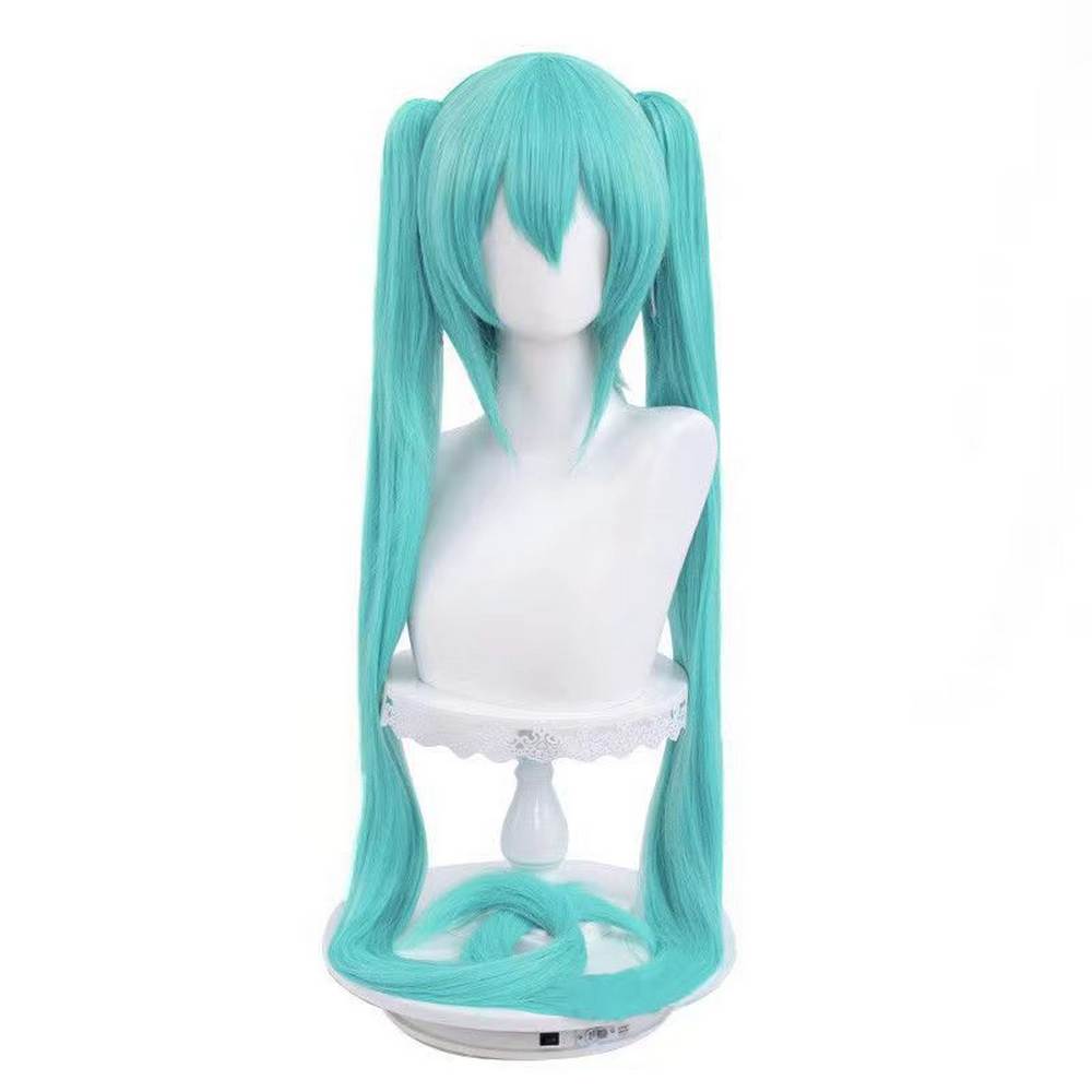 Virtual singer vocalist long blue wig
