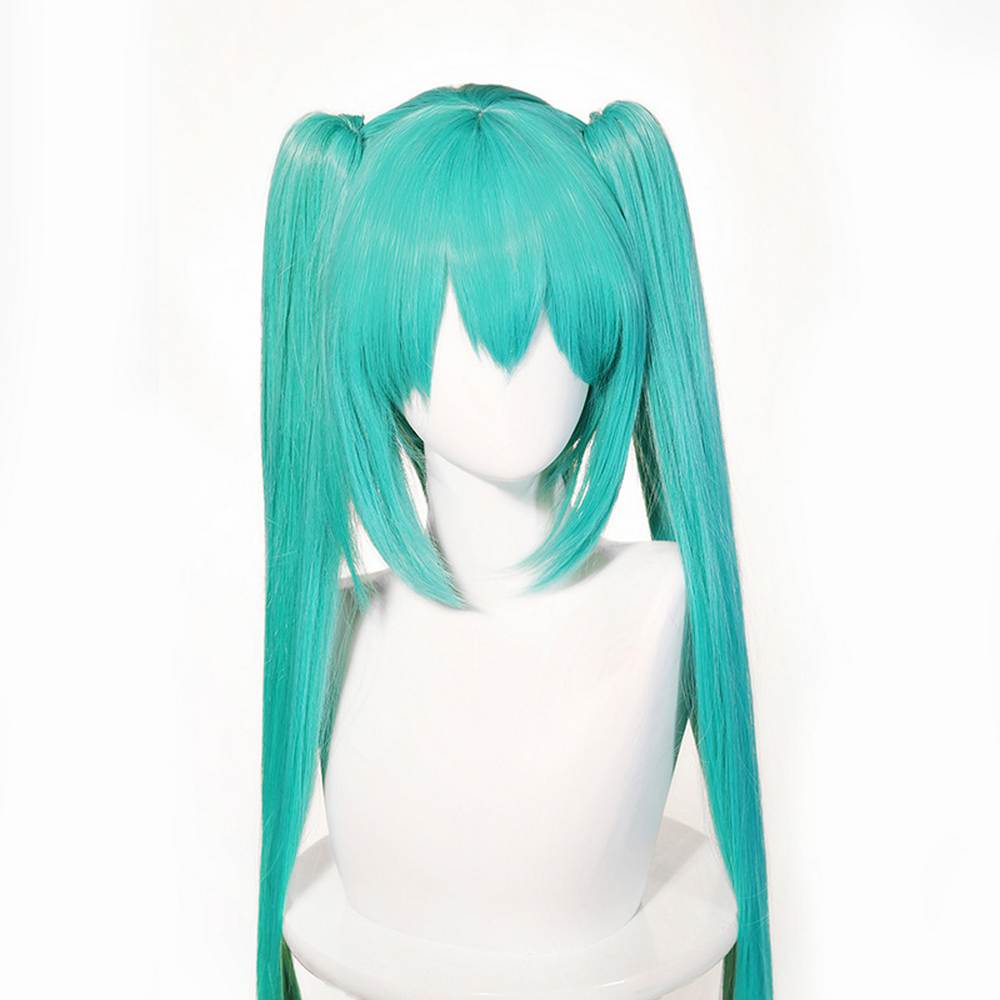 Virtual singer vocalist long blue wig