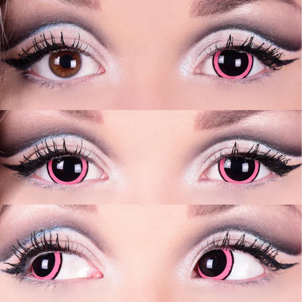 Acid I - Mini Sclera Contact Lenses - Pink 15.2mm