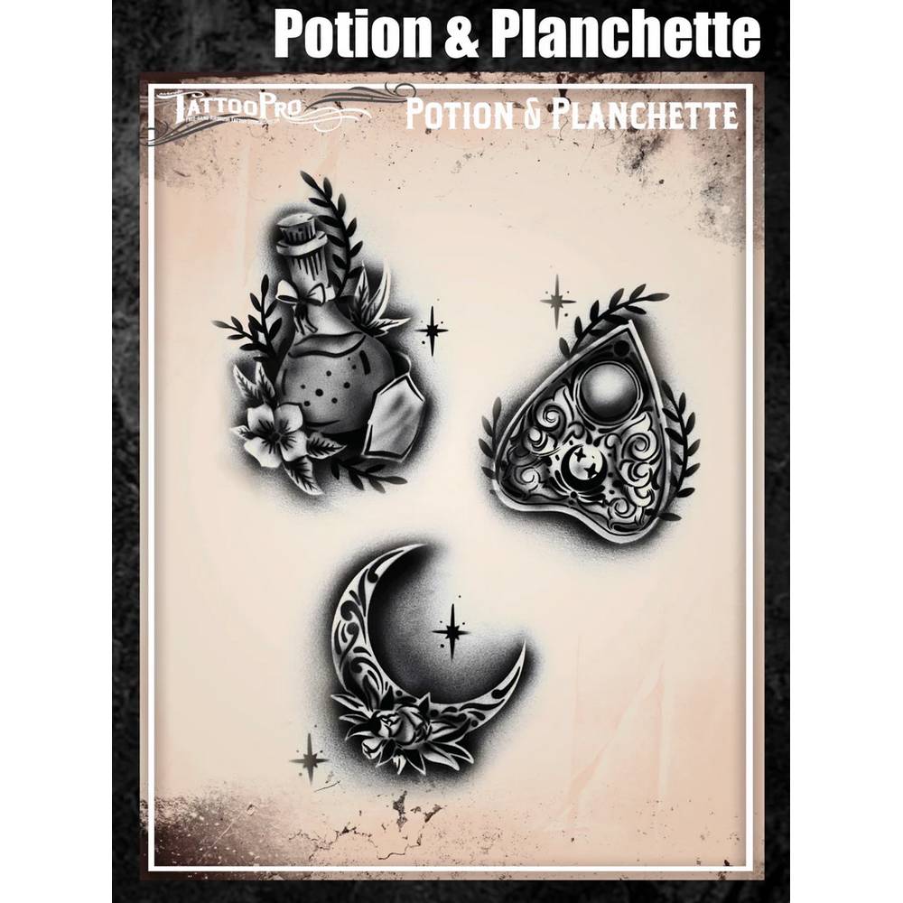 Tattoo Pro Potion et Planchette pochoir pour tatouage - 191