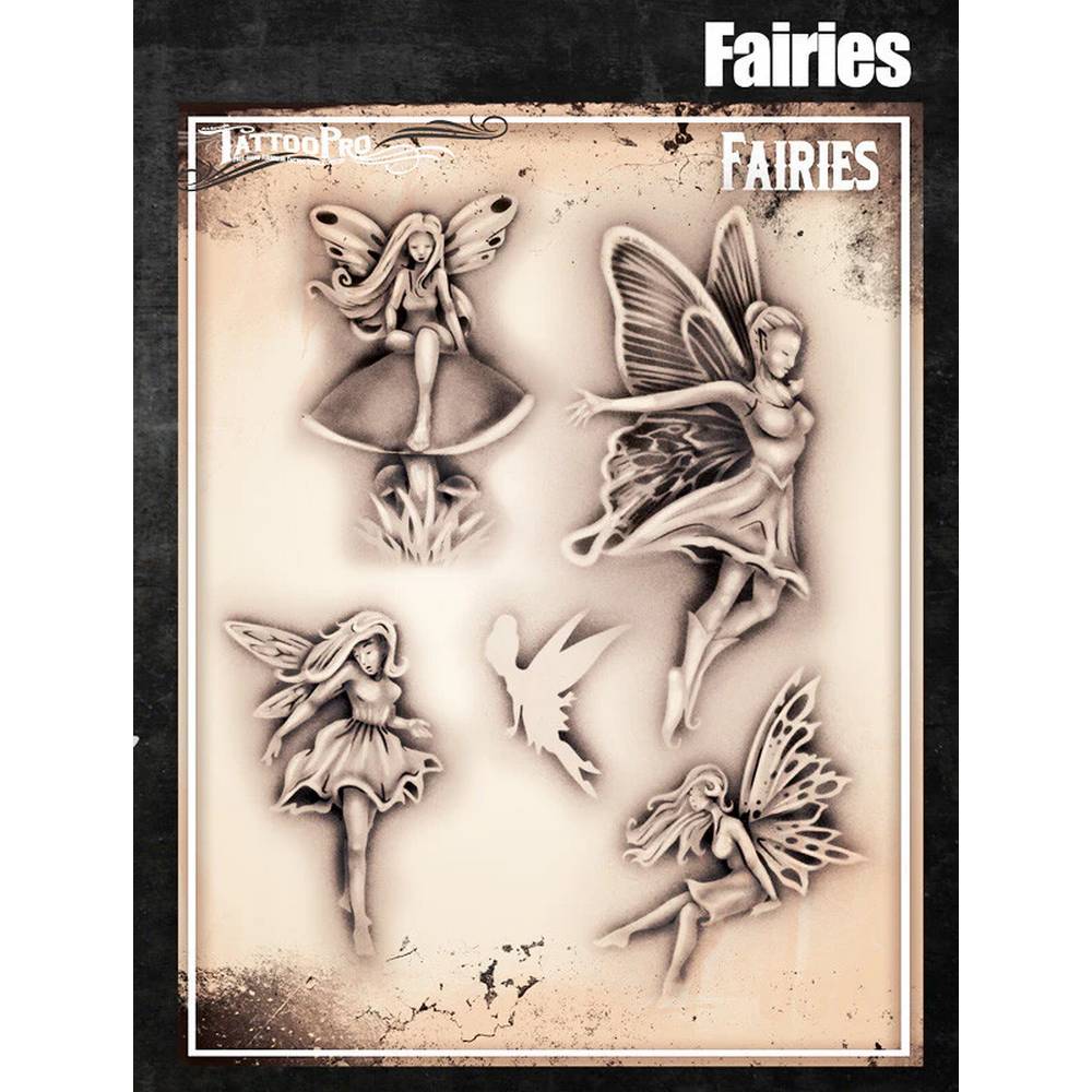 Tattoo Pro Fairies Stencil - 157