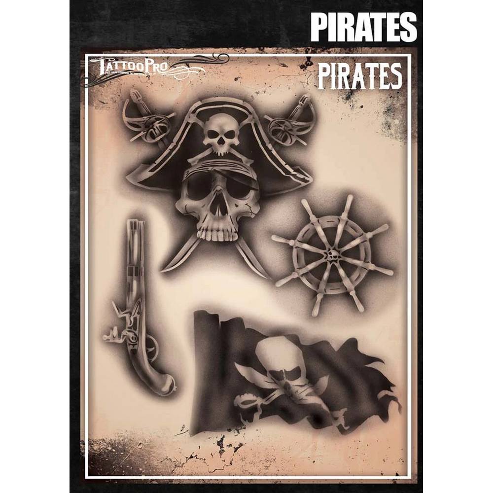 Tattoo Pro Pirates Stencil - 165