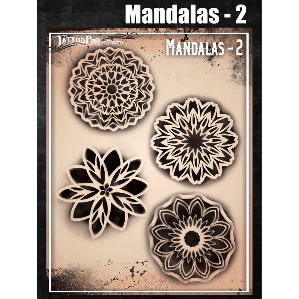 Tattoo Pro Mandalas -2 Stencil - 176
