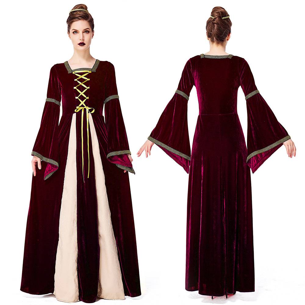 Princesse médiévale en velours - costume adulte