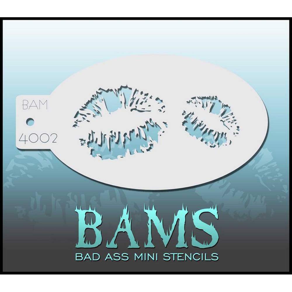 Pochoir baisers (lèvres) - BAM 4002 Bad Ass Stencils