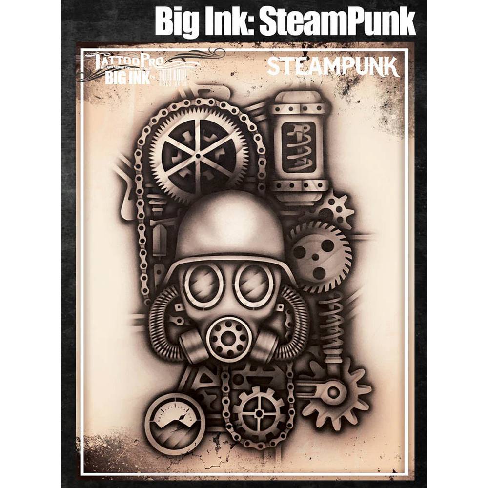 Tattoo Pro Steampunk Stencil - Big Ink 106