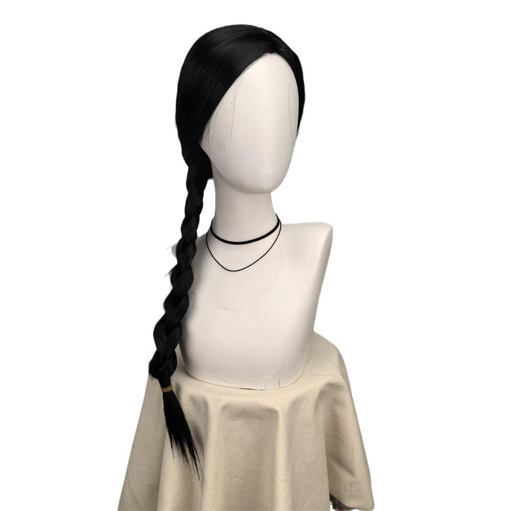 Braided ponytail Wig - black