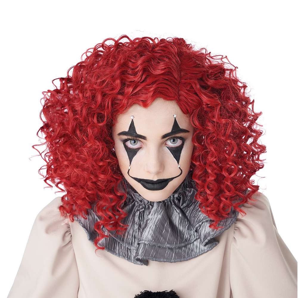 Corkscrew Clown Curls wig - Red