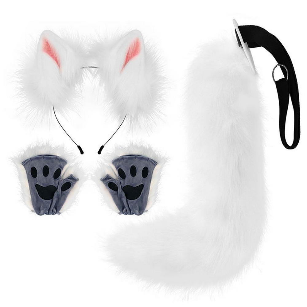 lace-bunny-wolf-fox-ear-headband-tail-set-halloween-cosplay