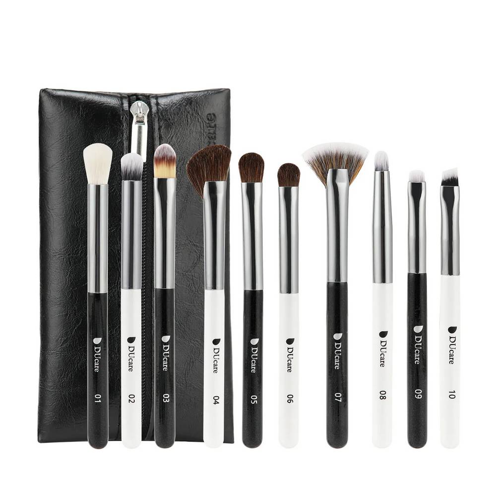 Ducare Panda 10 Eye Brushes Mini Travel Set