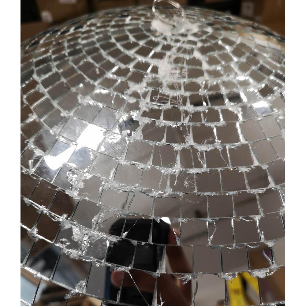 Boule Disco de 24" AVEC DES DÉFAUTS - argent