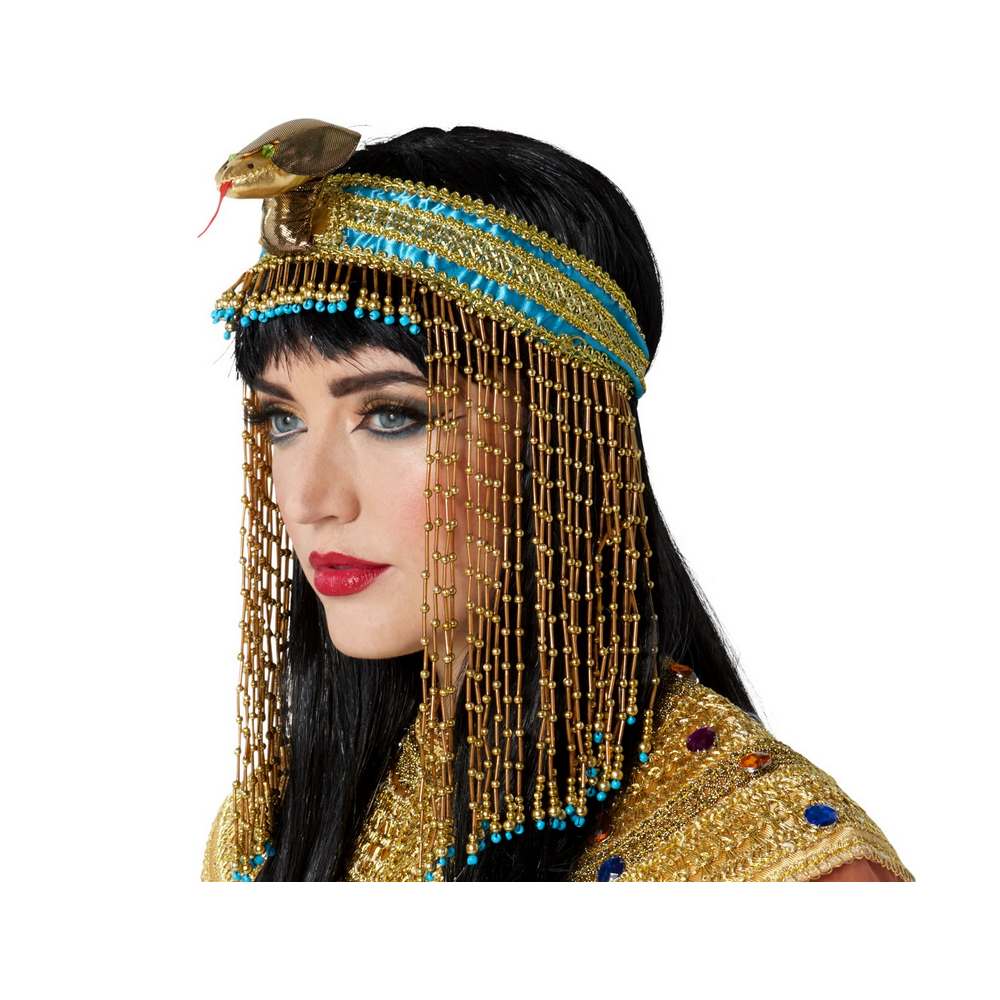 Asp Snake Beaded Headpiece- O.S. Gold
