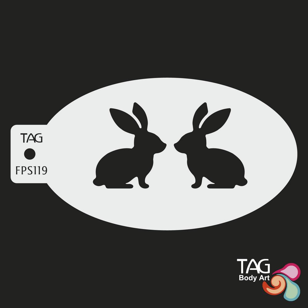 Pochoir de Lapins pour maquillage pour le visage