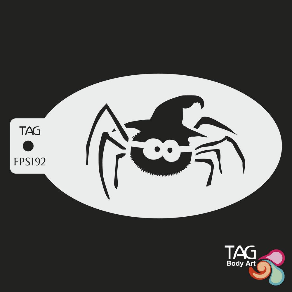 Tag Spooky Spider - Face Paint Stencil
