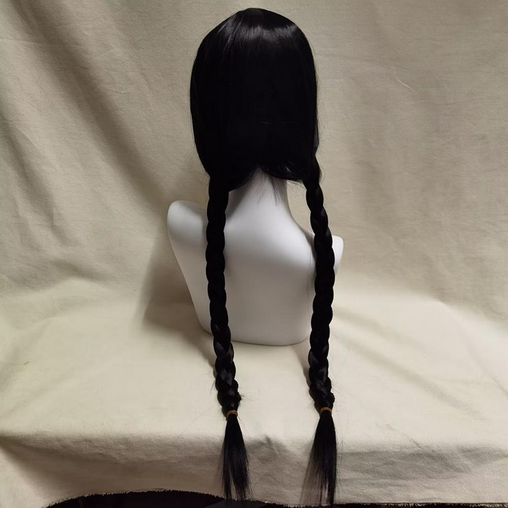 Perruque Gothique à Tresses Doubles