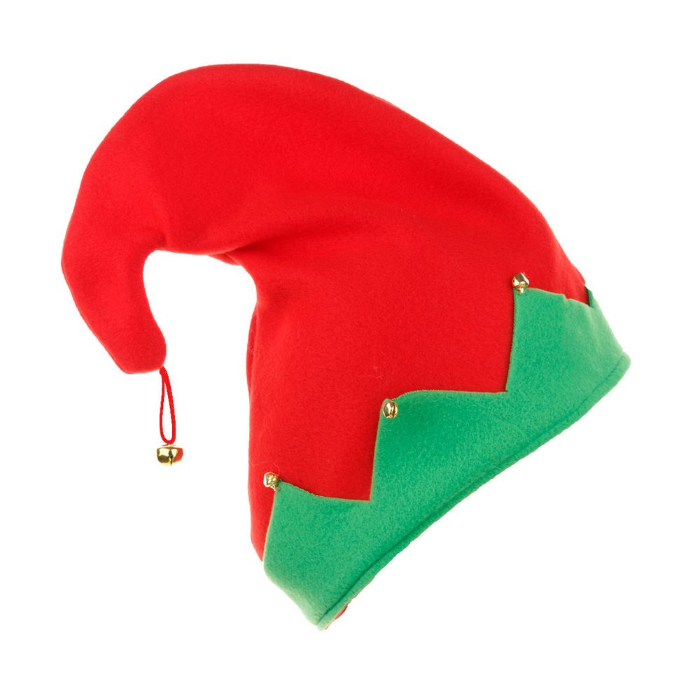 Christmas Elf Hat with bells - adult