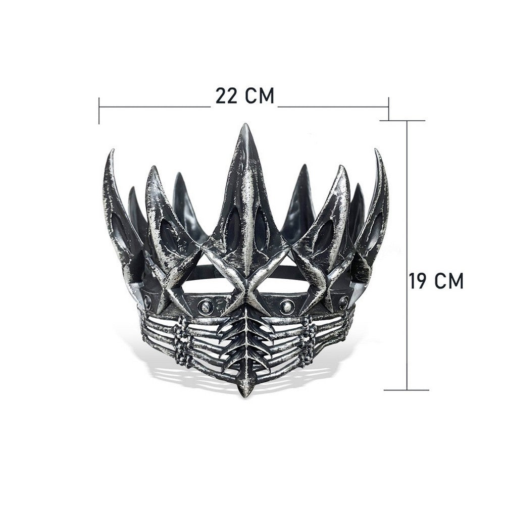 Dark Queen Foam Crown - Silver