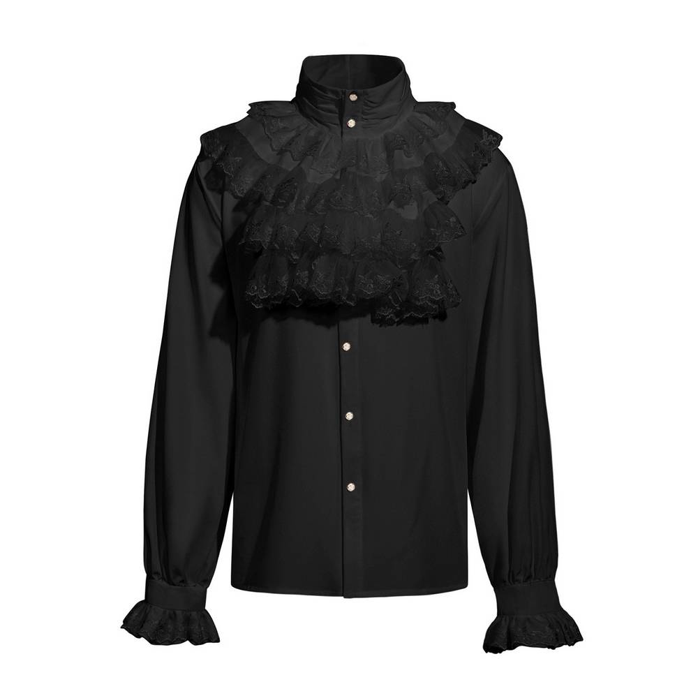 Victorian Ruffled Jabot Shirt – Renaissance Pirate & Vampire Top
