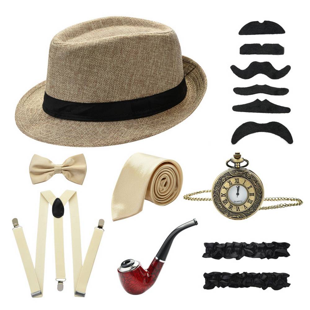 1920's men Accessory Kit - 8 PCS