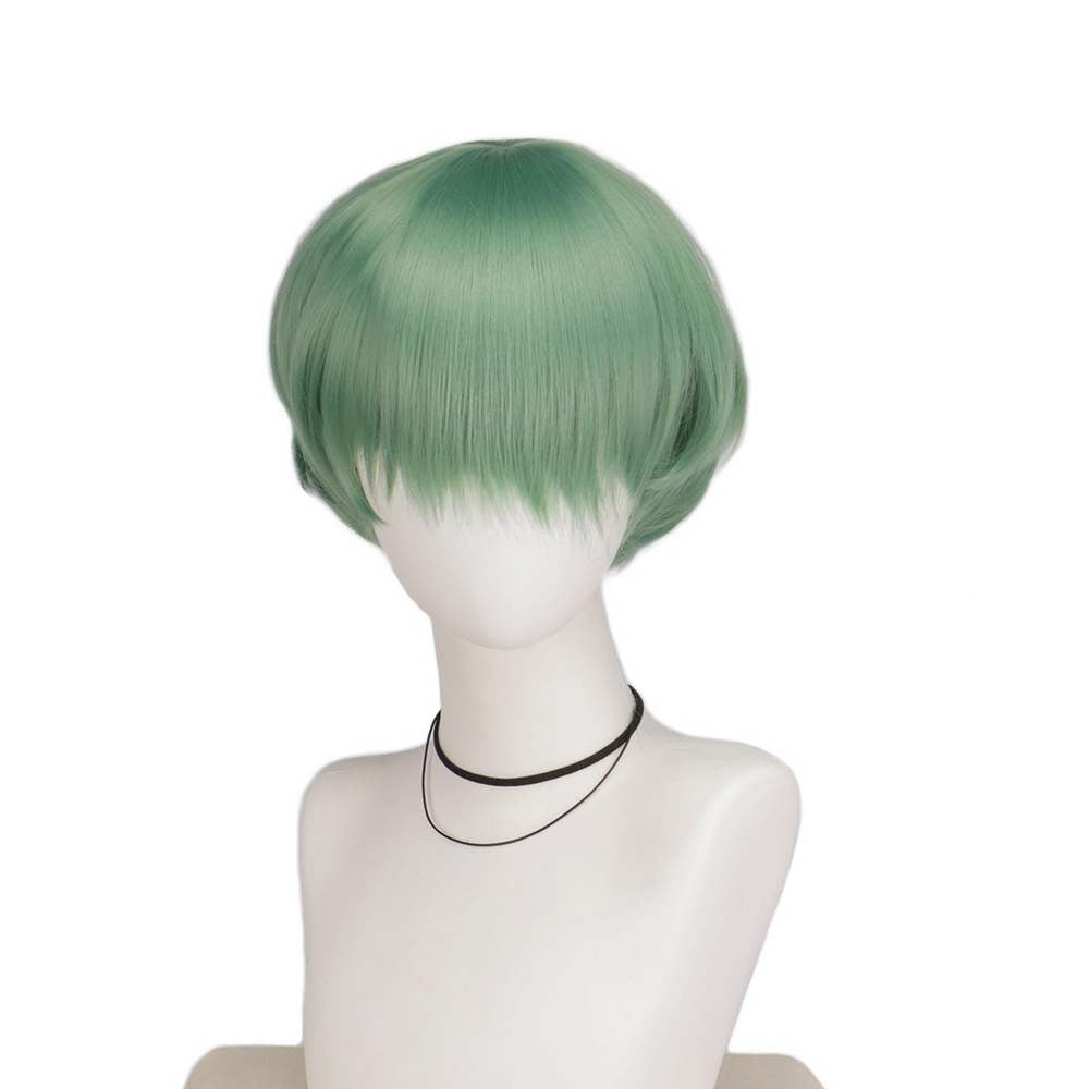 S Daemon pop idol green short wig