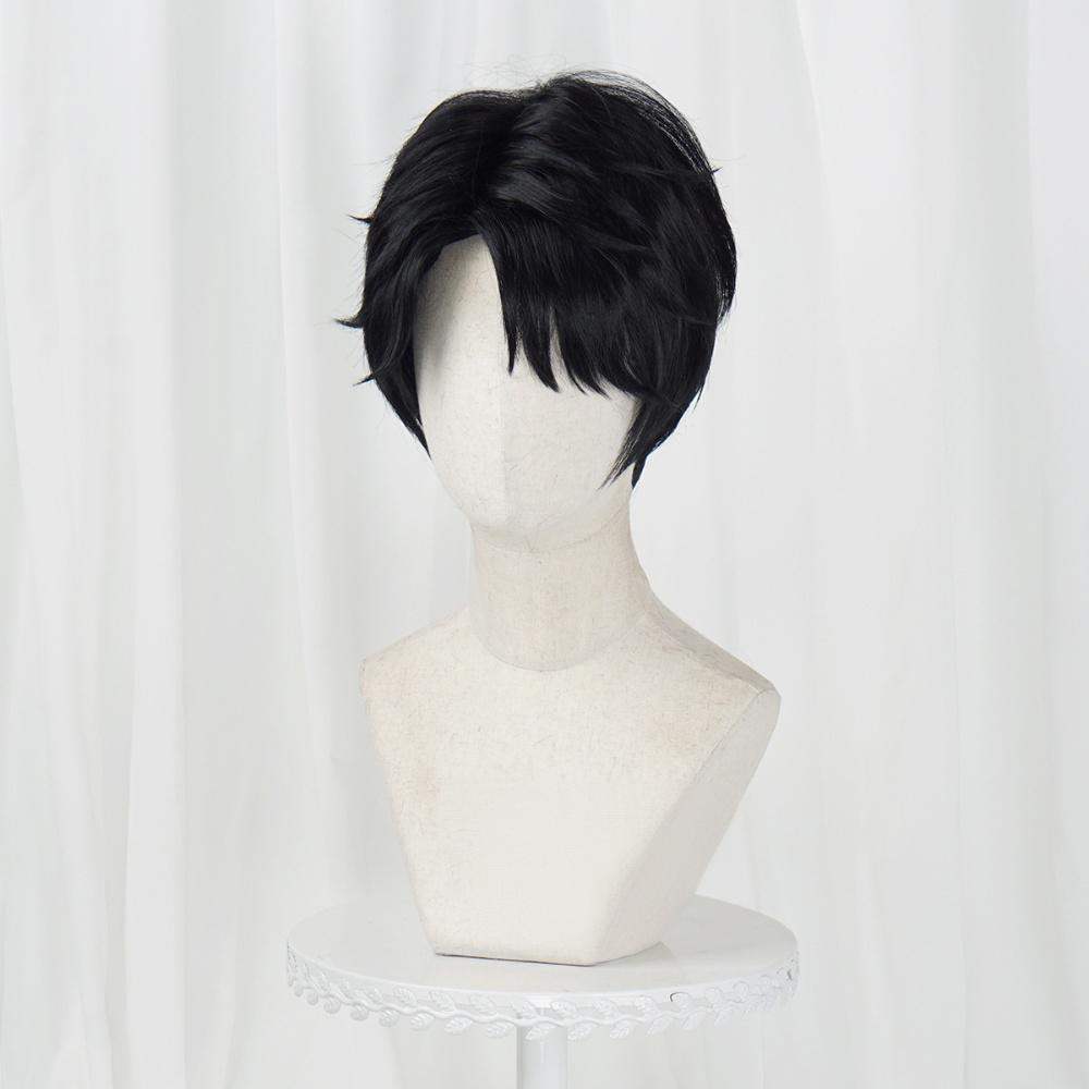 S Daemon pop idol short black wig