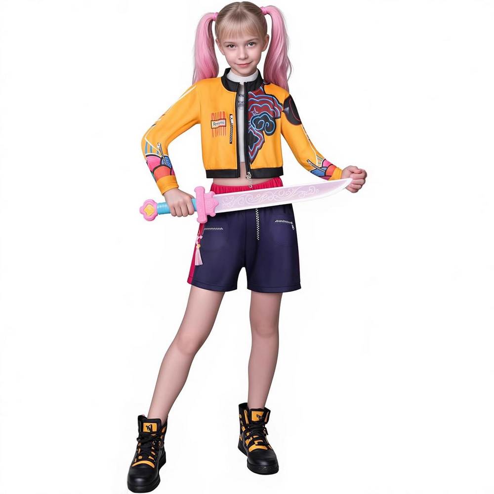 R idole pop leader costume guerrière - enfant