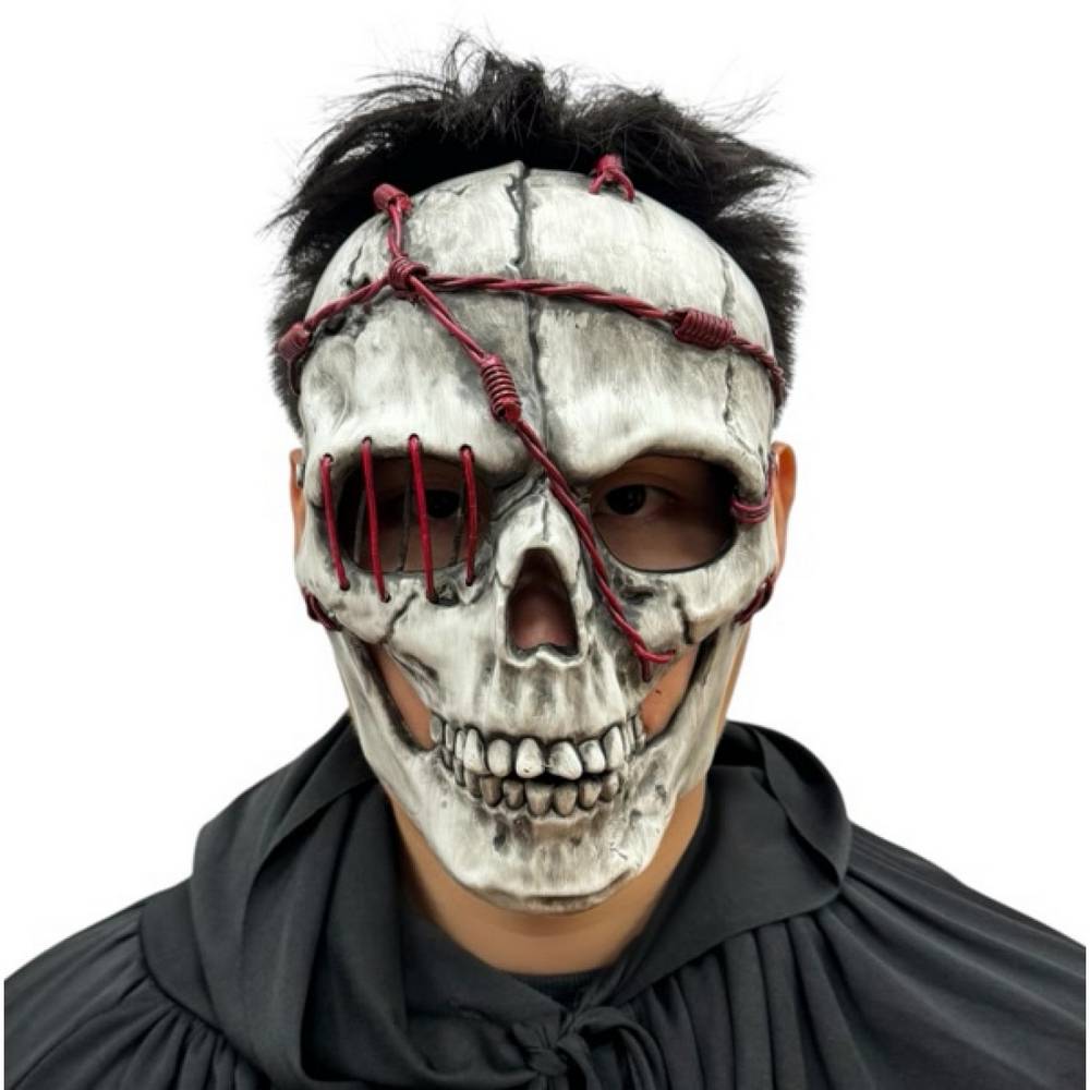 Barb Wire Full Face Skull Mask, Halloween, Skull Mask