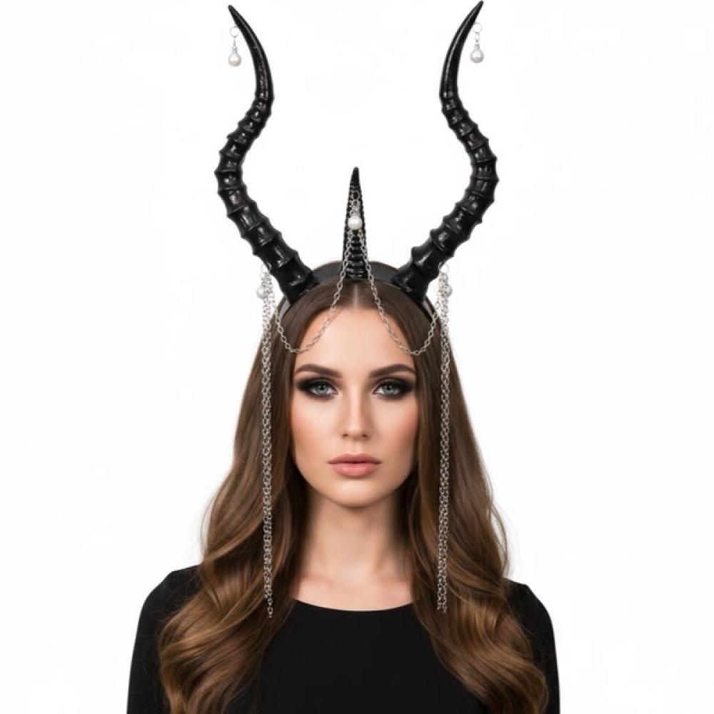horned-headpiece-with-chains