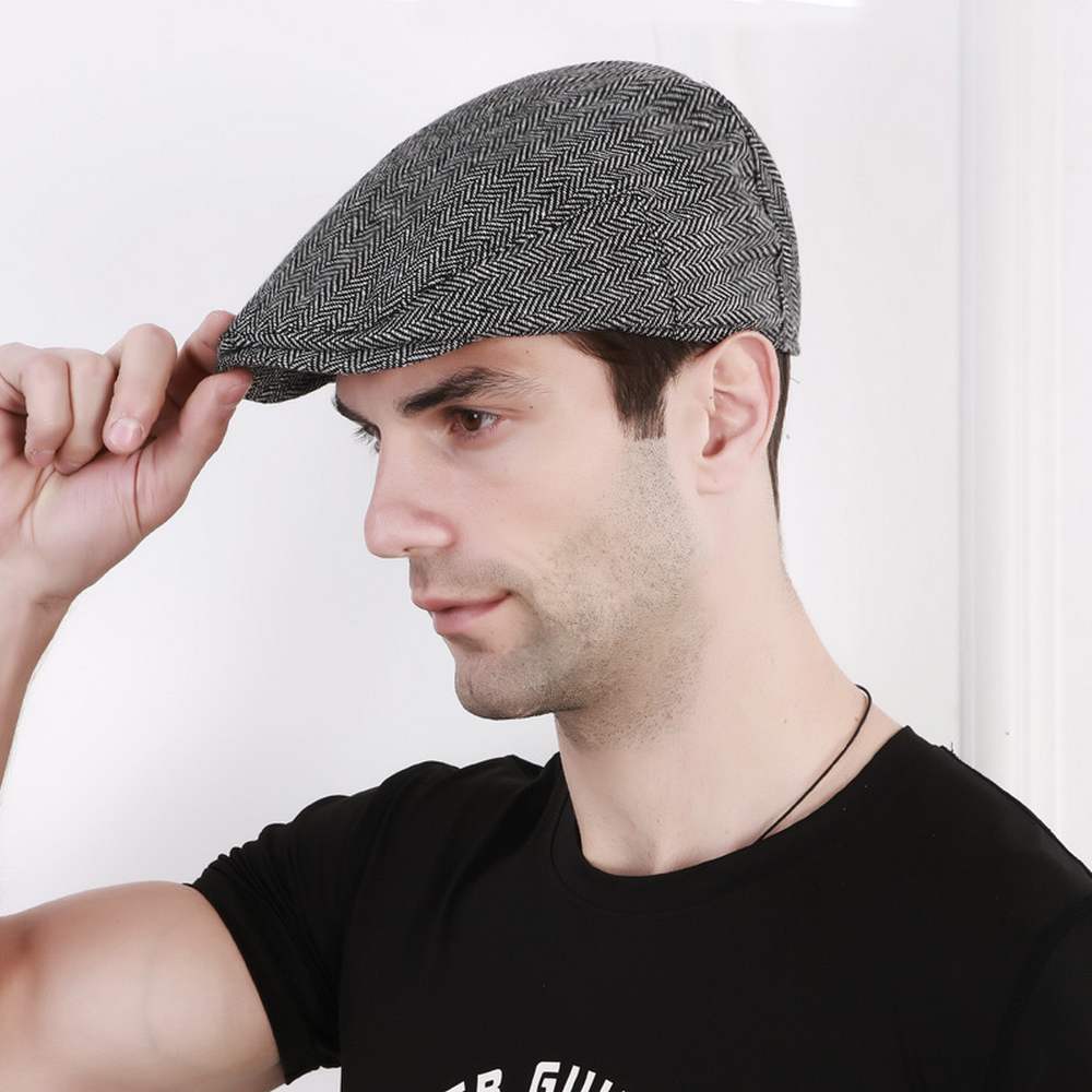 Casquette gavroche en tweed années 1920