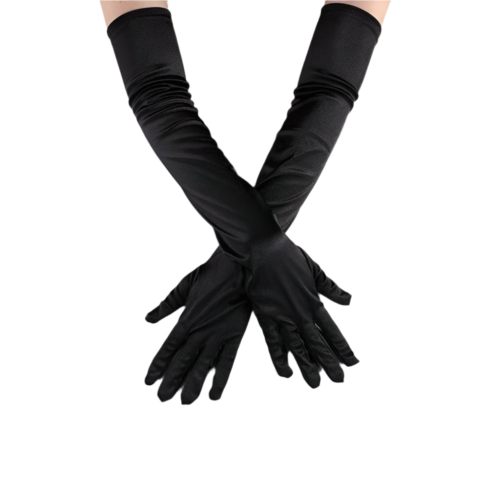 Ladie's Satin Long Gloves