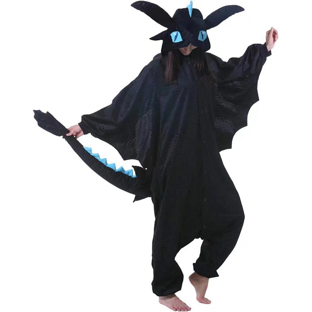 Midnight Black Dragon Kids Costume