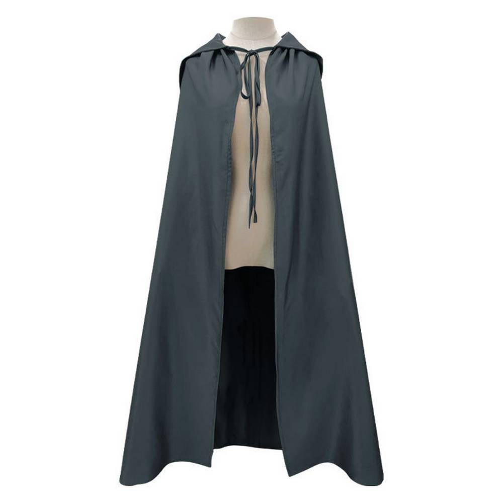 Adult Grey Wizard Robe, Hat & Cape Set