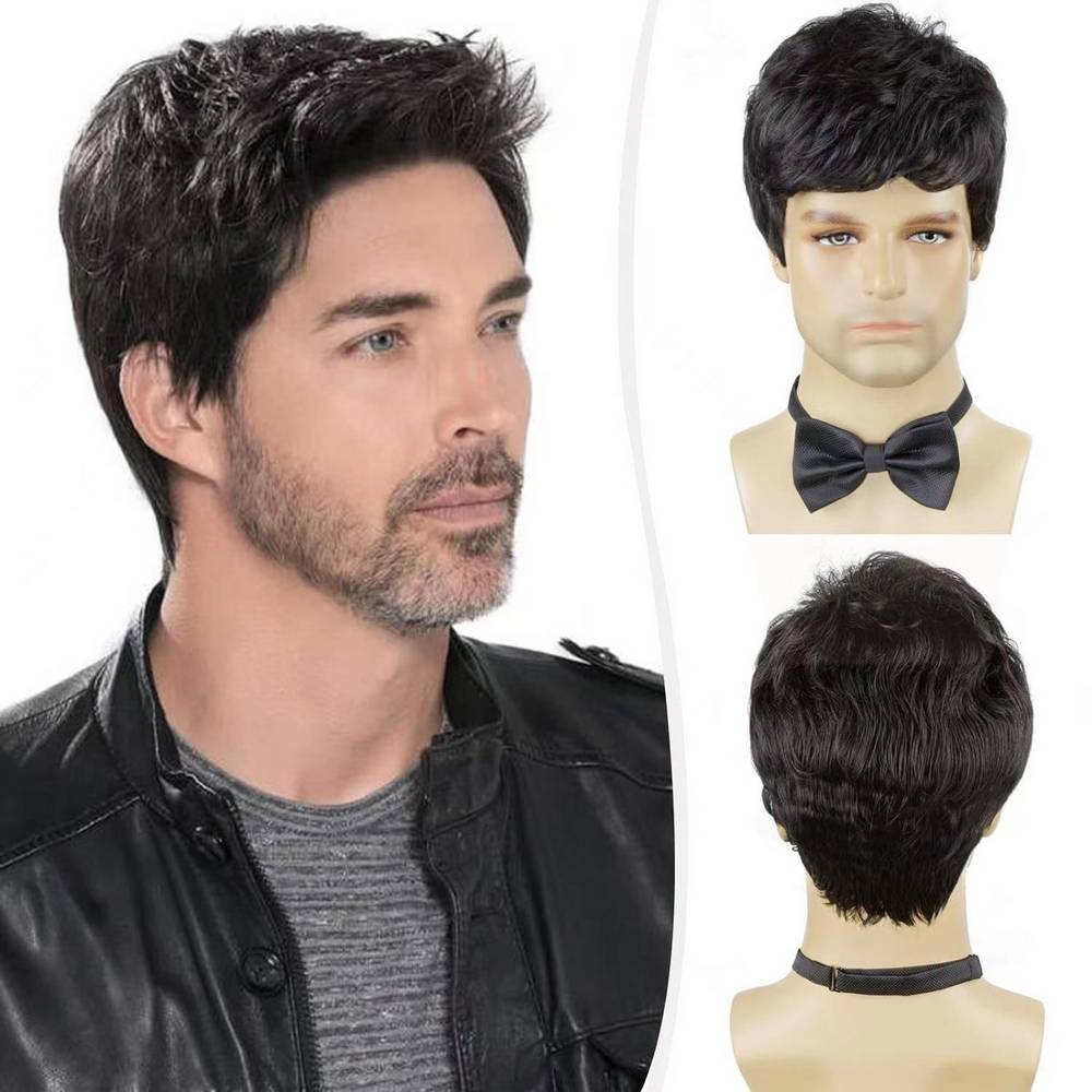 Perruque de costume pour homme cheveux courts