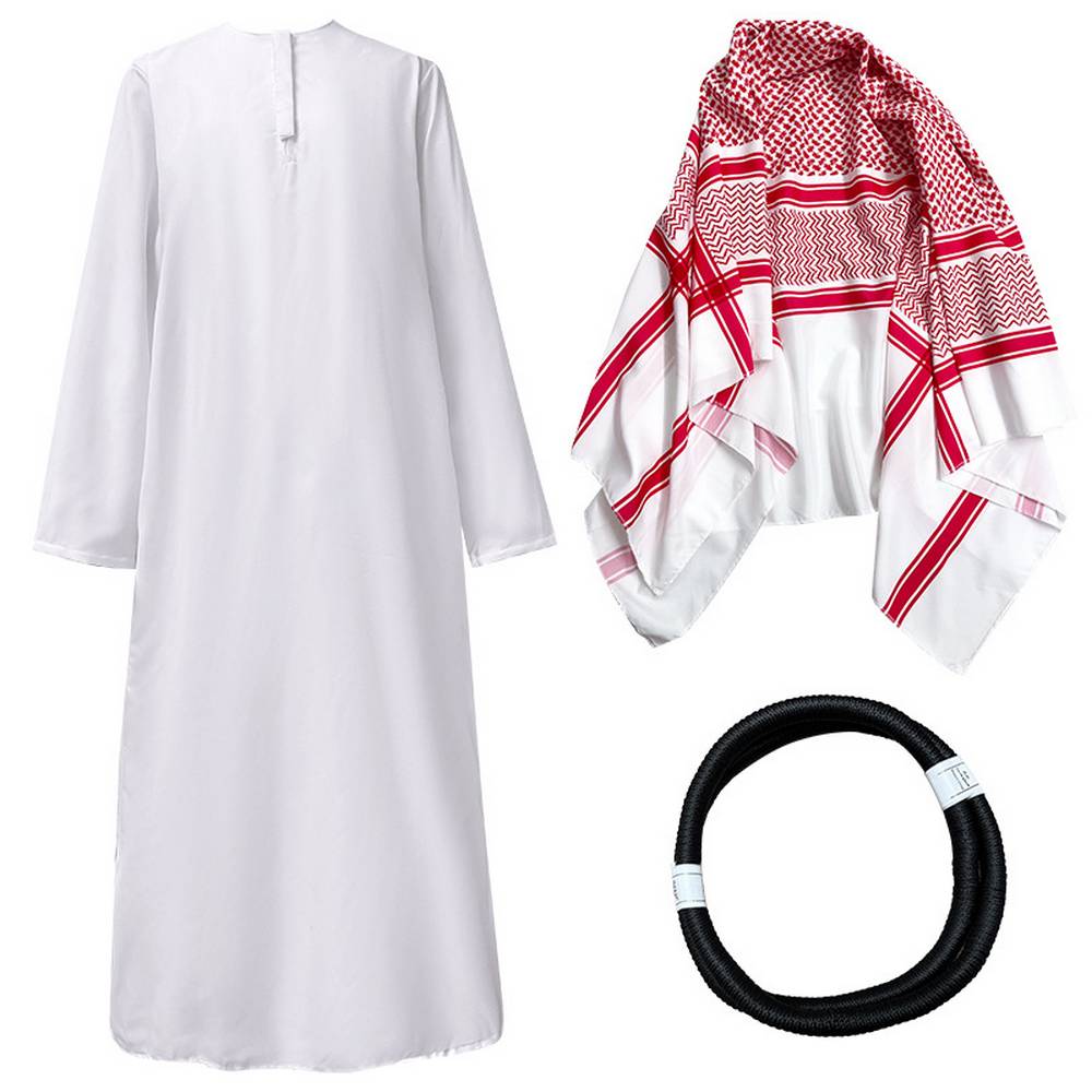 Ensemble de costume de cheikh arabe pour adulte