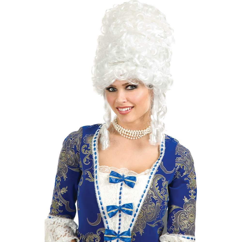 Marie Antoinette pouffe Wig - white