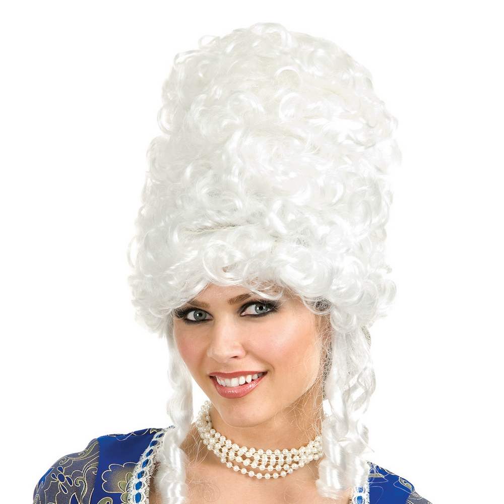 Marie Antoinette pouffe Wig - white