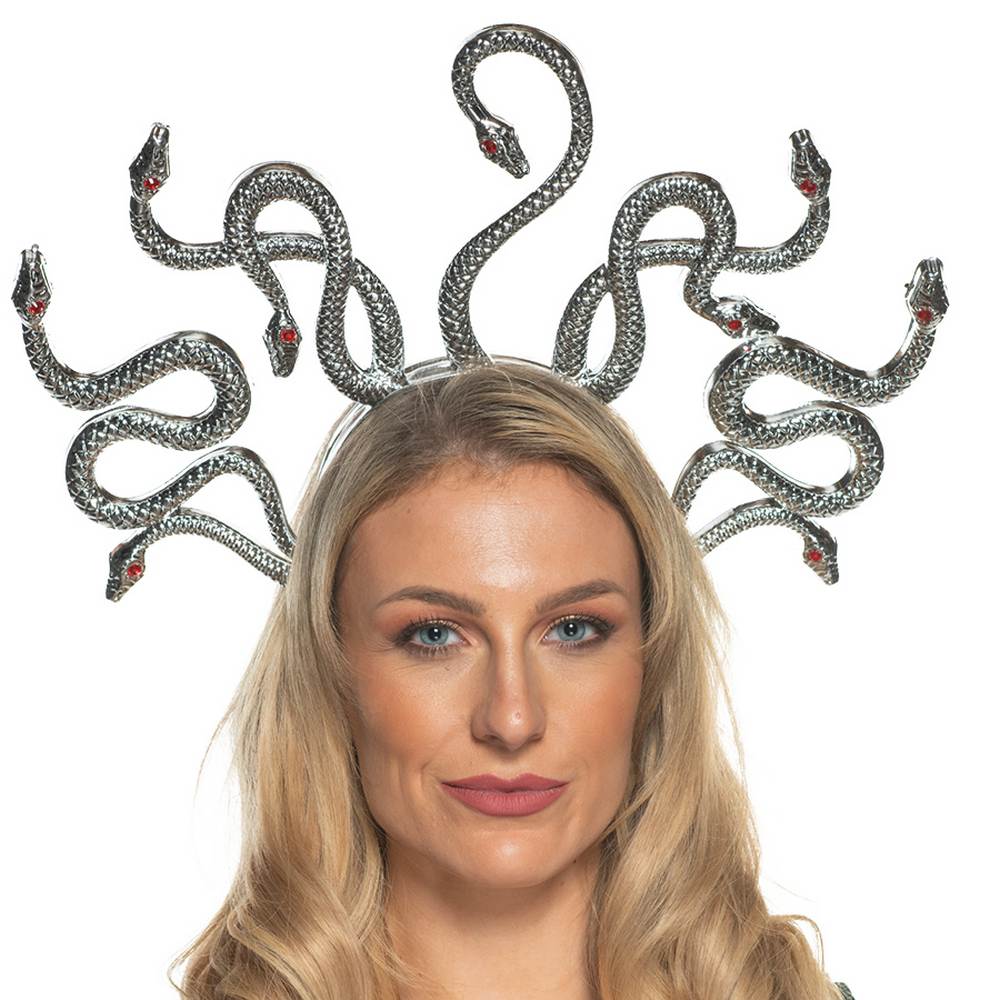 Medusa Snake Headpiece - Silver
